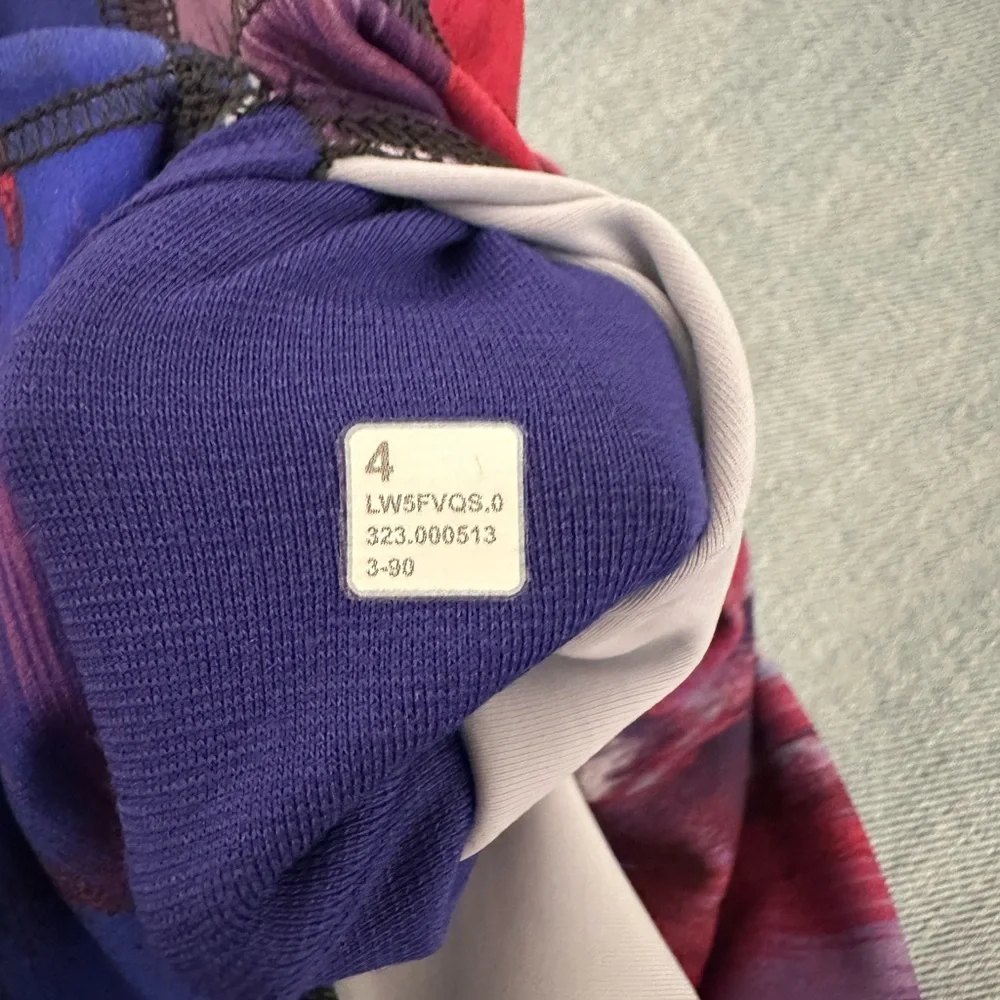 NWT Lululemon Wunder Train High Rise 28" | Pink/Purple Multicolor | Size 4 - Picture 8 of 10